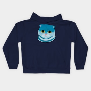 Blue cat Kids Hoodie